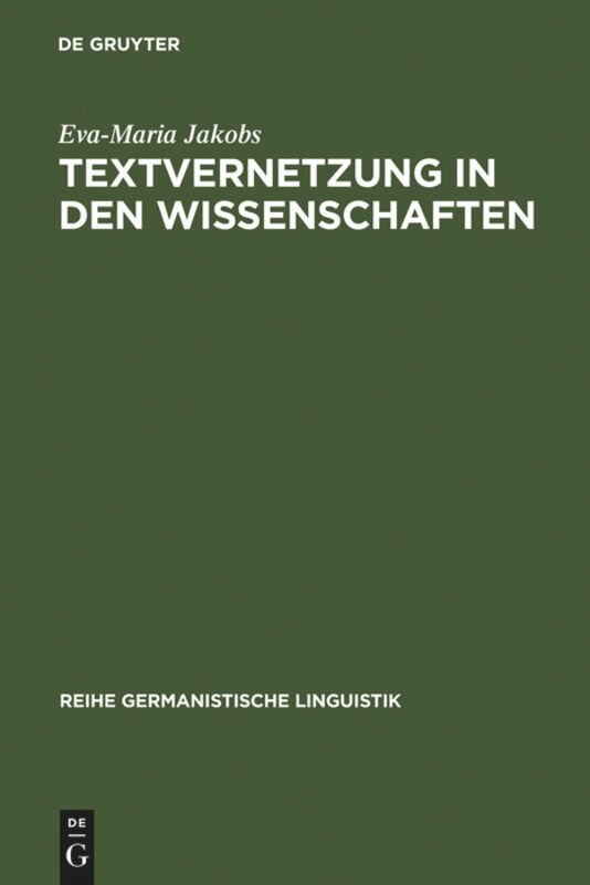 Front cover_Textvernetzung in den Wissenschaften