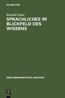 Front cover_Sprachliches im Blickfeld des Wissens