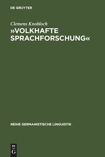 Front cover_»Volkhafte Sprachforschung«