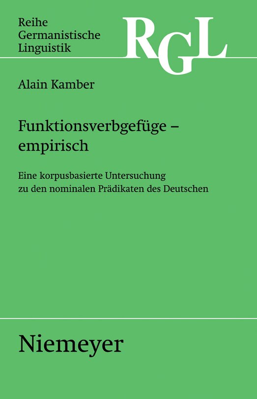Front cover_Funktionsverbgefuge - Empirisch