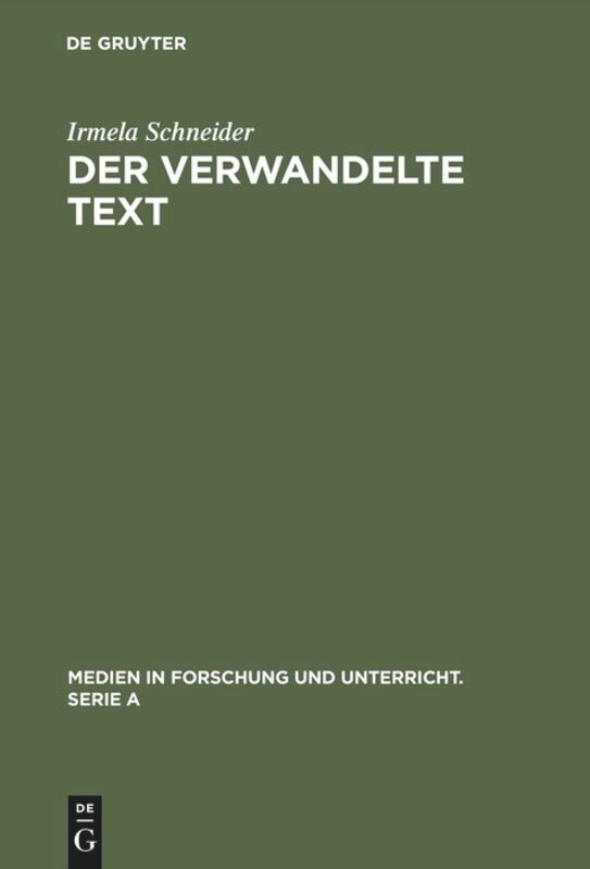 Front cover_Der verwandelte Text