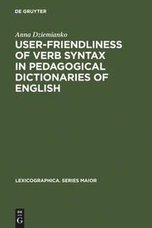 Front cover_User-Friendliness of Verb Syntax in Pedagogical Dictionaries of English