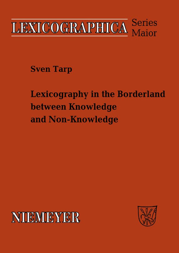 Front cover_Lexicography in the Borderland Between Knowledge and Non-Knowledge