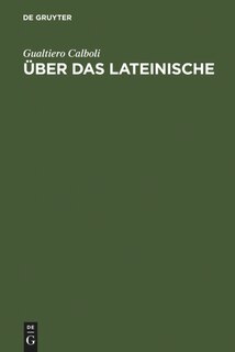 Couverture_Über das Lateinische