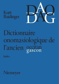 Front cover_Dictionnaire onomasiologique de l'ancien occitan et de l'ancien gascon (DAO/DAG)