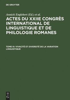Front cover_Vivacité et diversité de la variation linguistique