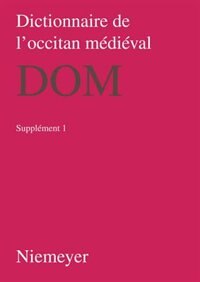 Front cover_Dictionnaire de l’occitan médiéval (DOM). Supplement 1