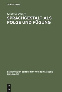 Couverture_Sprachgestalt als Folge und Fügung