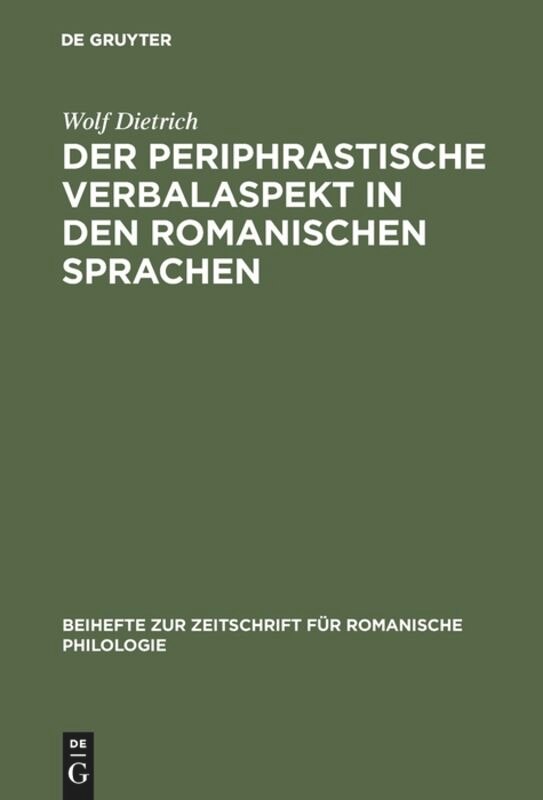 Front cover_Der periphrastische Verbalaspekt in den romanischen Sprachen