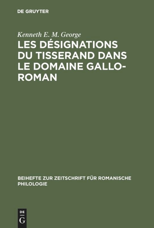 Couverture_Les désignations du tisserand dans le domaine gallo-roman