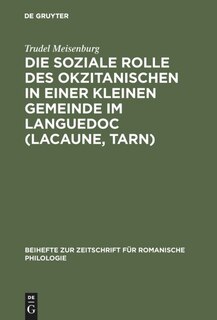 Front cover_Die soziale Rolle des Okzitanischen in einer kleinen Gemeinde im Languedoc (Lacaune, Tarn)