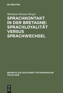 Front cover_Sprachkontakt in der Bretagne: Sprachloyalität versus Sprachwechsel