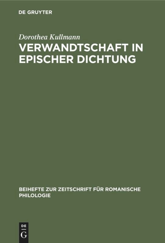 Couverture_Verwandtschaft in epischer Dichtung
