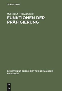 Front cover_Funktionen der Präfigierung