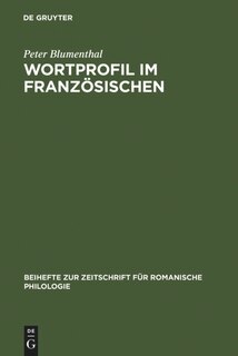 Front cover_Wortprofil im Französischen