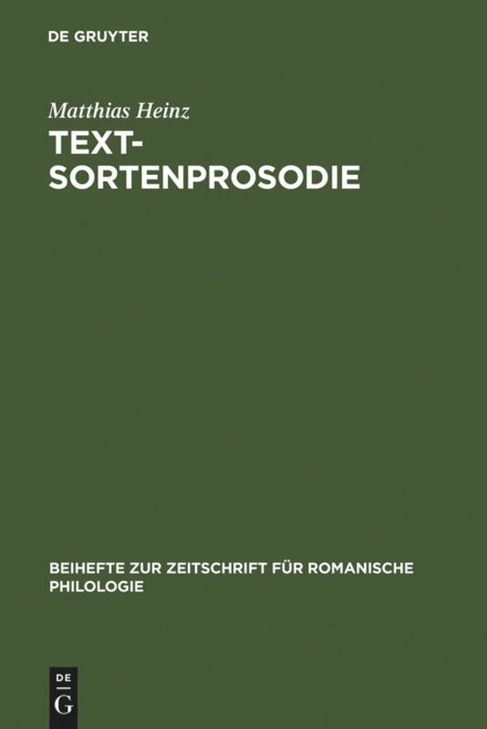 Front cover_Textsortenprosodie