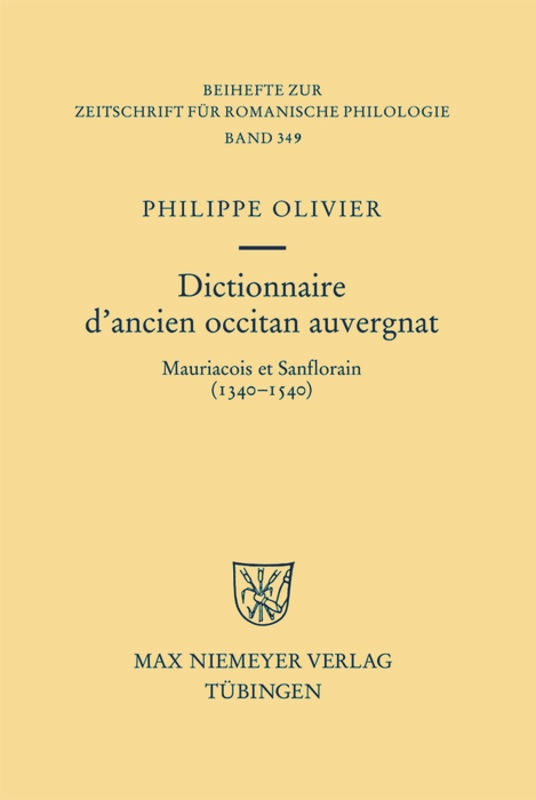 Front cover_Dictionnaire d'ancien occitan auvergnat
