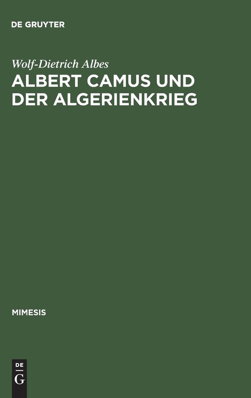 Couverture_Albert Camus und der Algerienkrieg