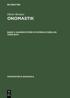 Front cover_Namensysteme im interkulturellen Vergleich