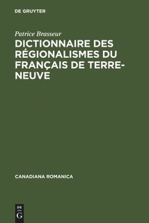 Front cover_Dictionnaire des régionalismes du français de Terre-Neuve
