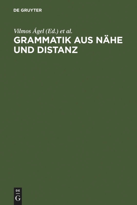 Front cover_Grammatik aus Nähe und Distanz