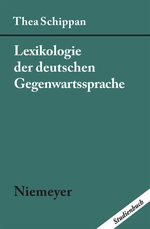 Front cover_Lexikologie der deutschen Gegenwartssprache
