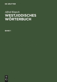 Couverture_Westjiddisches Wörterbuch