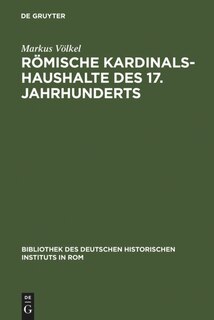Couverture_Römische Kardinalshaushalte des 17. Jahrhunderts