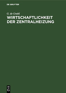 Couverture_Wirtschaftlichkeit Der Zentralheizung