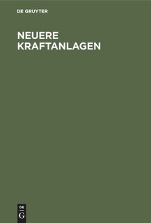 Front cover_Neuere Kraftanlagen