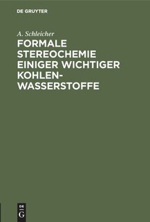 Couverture_Formale Stereochemie Einiger Wichtiger Kohlenwasserstoffe