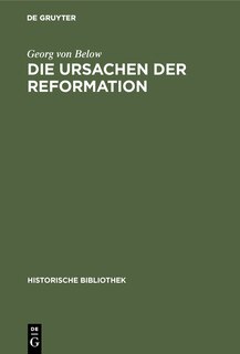 Front cover_Die Ursachen Der Reformation