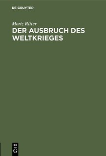 Couverture_Der Ausbruch Des Weltkrieges