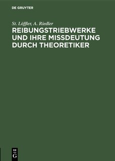 Front cover_Reibungstriebwerke und ihre Missdeutung durch Theoretiker