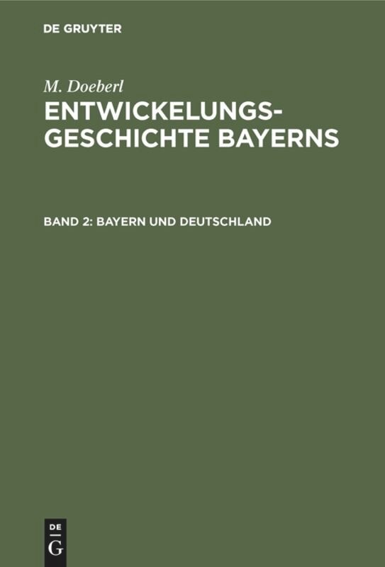 Front cover_Bayern Und Deutschland