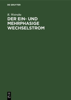 Couverture_Der ein- und mehrphasige Wechselstrom