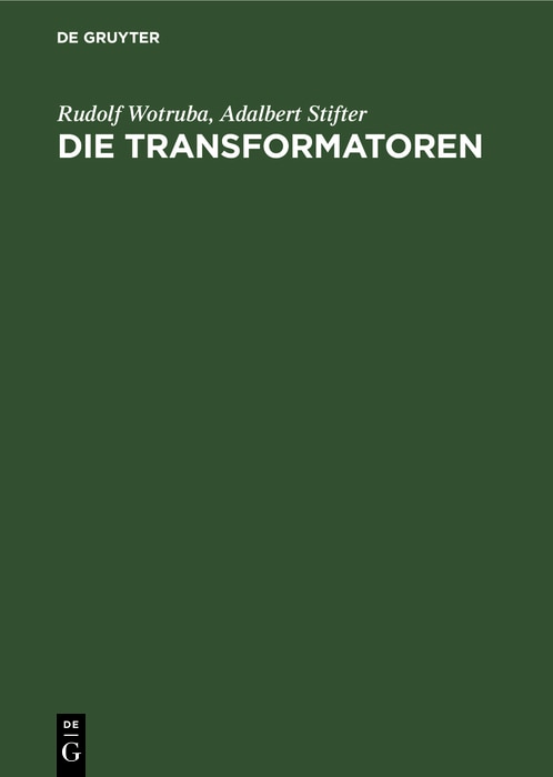 Couverture_Die Transformatoren