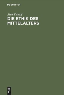 Front cover_Die Ethik des Mittelalters