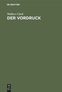 Couverture_Der Vordruck