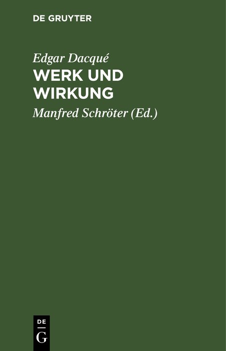 Front cover_Werk Und Wirkung