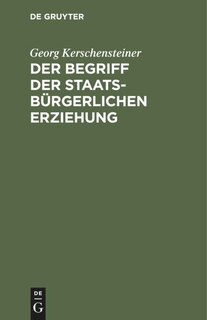 Front cover_Der Begriff der staatsbürgerlichen Erziehung