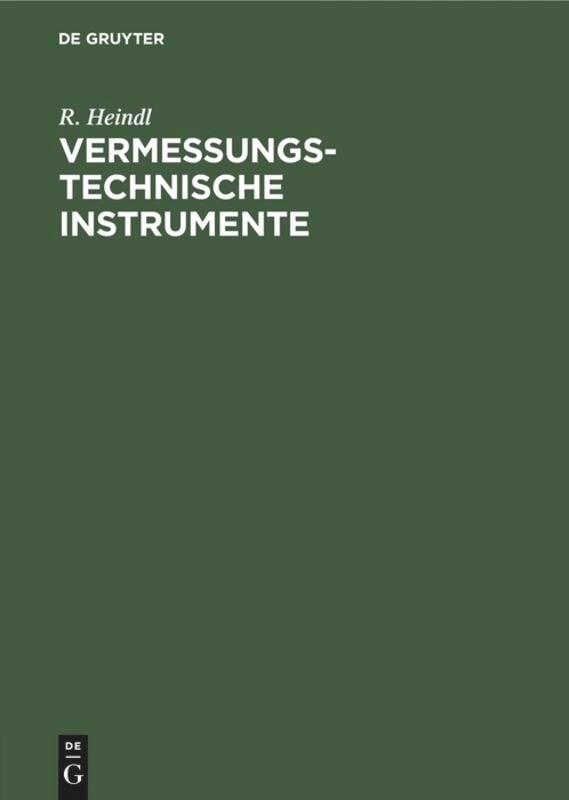 Couverture_Vermessungstechnische Instrumente