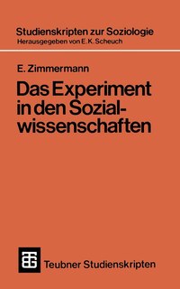 Front cover_Das Experiment in den Sozialwissenschaften