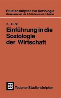 Front cover_Einführung in die Soziologie der Wirtschaft