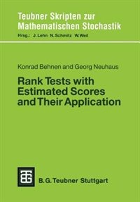 Couverture_Rank Tests with Estimated Scores and Their Application