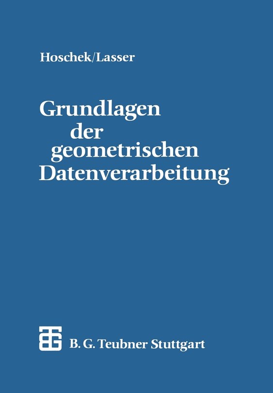 Front cover_Grundlagen der geometrischen Datenverarbeitung