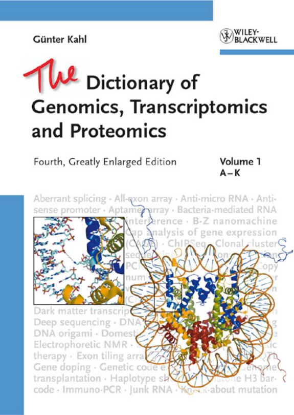 Front cover_The Dictionary of Genomics, Transcriptomics and Proteomics, 3 Volume Set