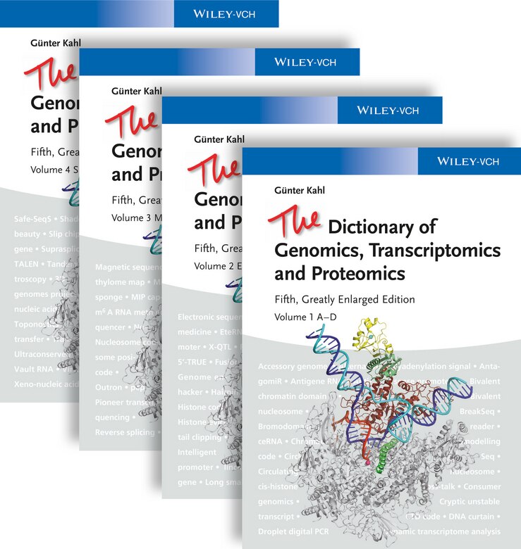 Front cover_The Dictionary of Genomics, Transcriptomics and Proteomics, 4 Volume Set