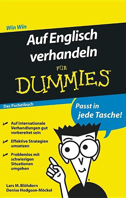 Front cover_Auf Englisch verhandeln fur Dummies Das Pocketbuch