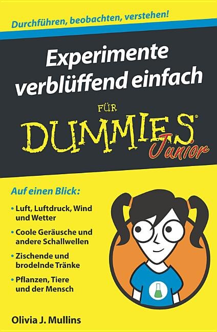 Front cover_Experimente verbl&uuml;ffend einfach f&uuml;r Dummies Junior